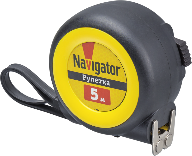 Рулетка 80 258 NMT-Ru01-A-5-19 5мх19мм автостоп Navigator 80258