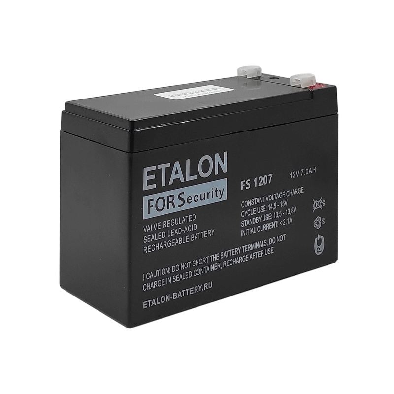 Аккумулятор свинцово-кислотный герметичный 12В/7Ач 12В 7А.ч ОВЕН 82011