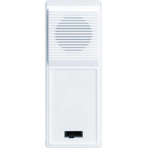 Звонок проводной Квартет 3AAх1.5В 80-90дБА с переключателем 4-х типов звучания с кнопкой и проводом бел. МОНОМАХ КВ-01Б