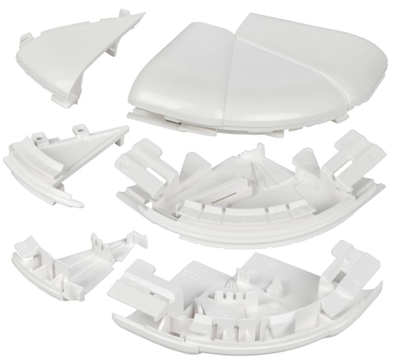 Угол для кабель-канала внешн. изменяемый 60-120град. для DLP 150х50 бел. ИЭК Leg 010635