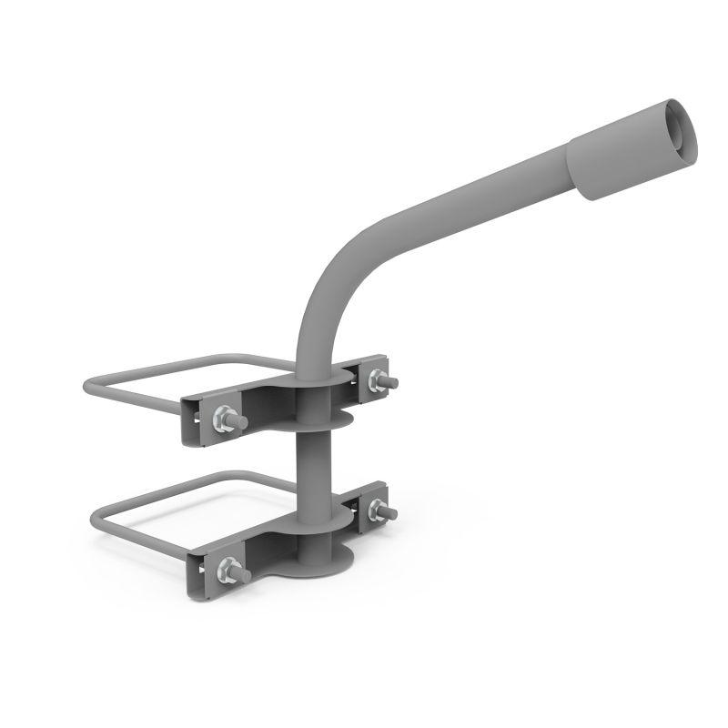 Кронштейн 625х460х680мм d60мм для уличных светильников на опору с 2-мя хомутами GAUSS 903265303