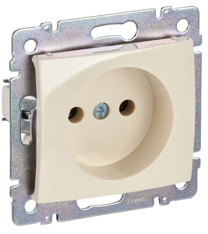 Розетка 1-м СП Valena 16А IP21 2P без заземл. механизм сл. кость (DIY-упак.) IEK 695611
