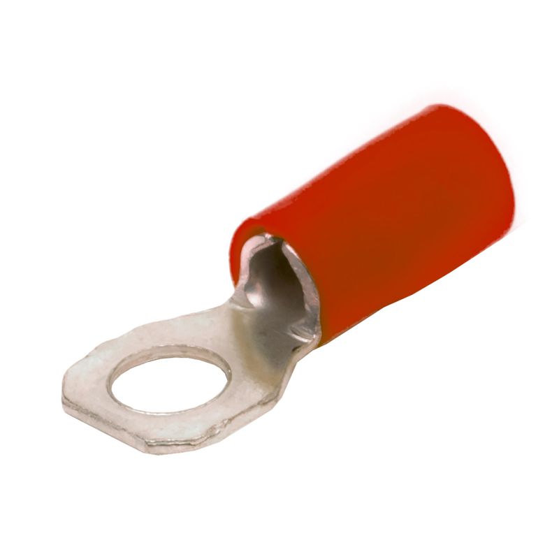 Наконечник кольц. изол. 0.25-1.5кв.мм отв. d8.2мм кр. (уп.100шт) DKC 2A8P