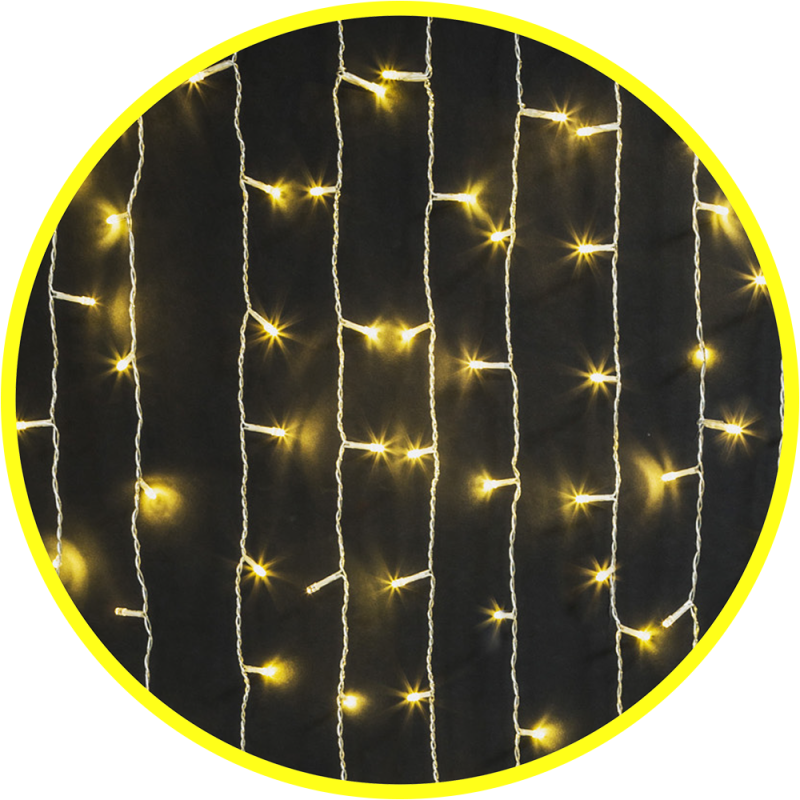 Гирлянда светодиодная "Занавес водопад" 93 711 NGF-C02-05 2.1х1.4м 396LED WW IP20 TR Navigator 93711