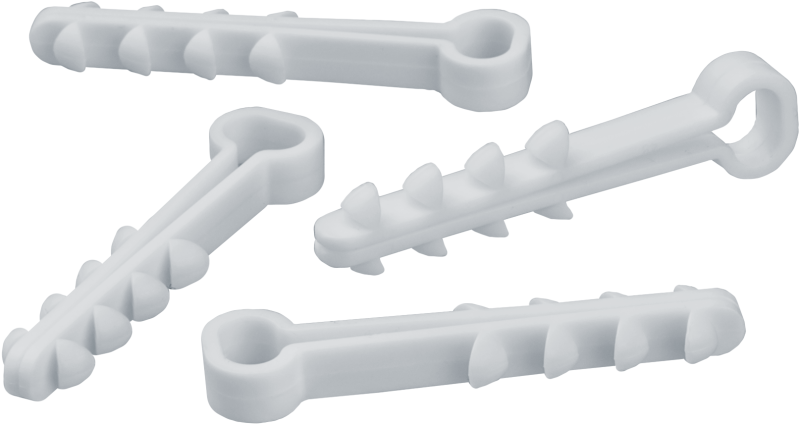 Дюбель-хомут для плоского кабеля 93 749 NCU-F-5-8-45-100-WH (уп.100шт) Navigator 93749