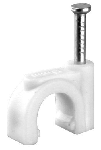 Скоба круглая d8мм V02-6W-1-08-050 пластик. (уп.50шт) Volsten 9544