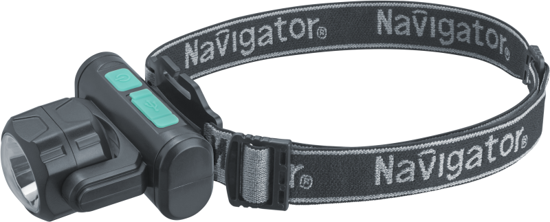 Фонарь аккумуляторный налобный 95 555 NPT-H38-ACCU 1COBx3.2Вт+1LEDx3Вт 4реж Li-ion 1.2А.ч NAVIGATOR 95555