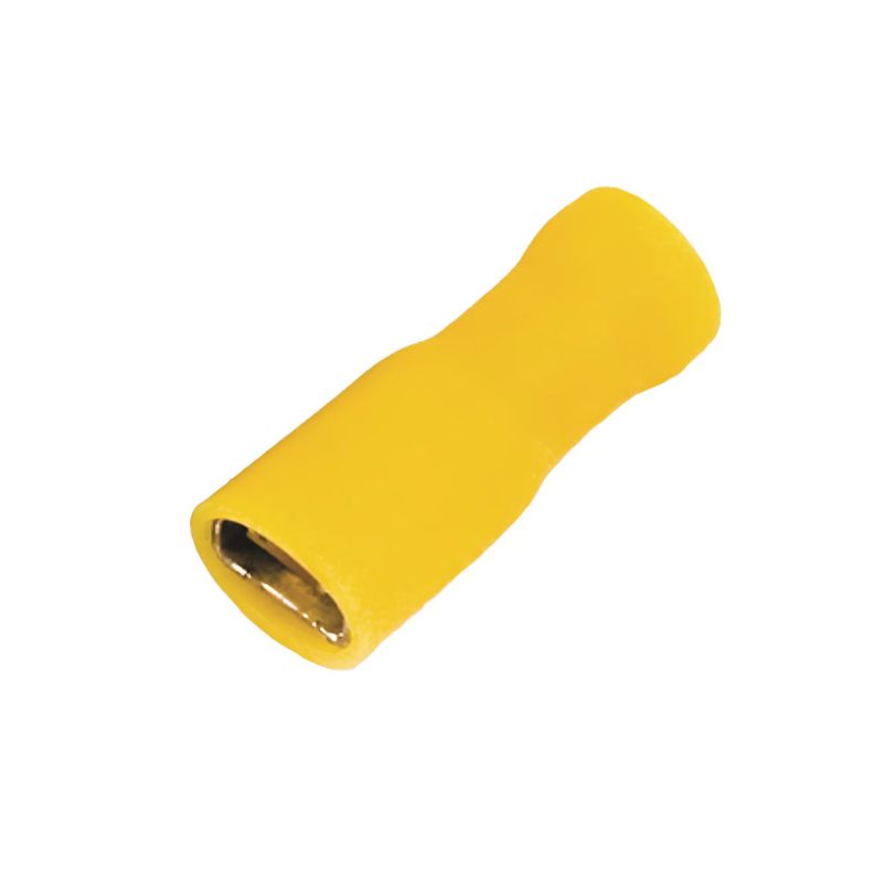 Наконечник изол. "розетка" 2.5-6кв.мм А=6.3х0.8мм желт. (уп.50шт) DKC 2C02TP