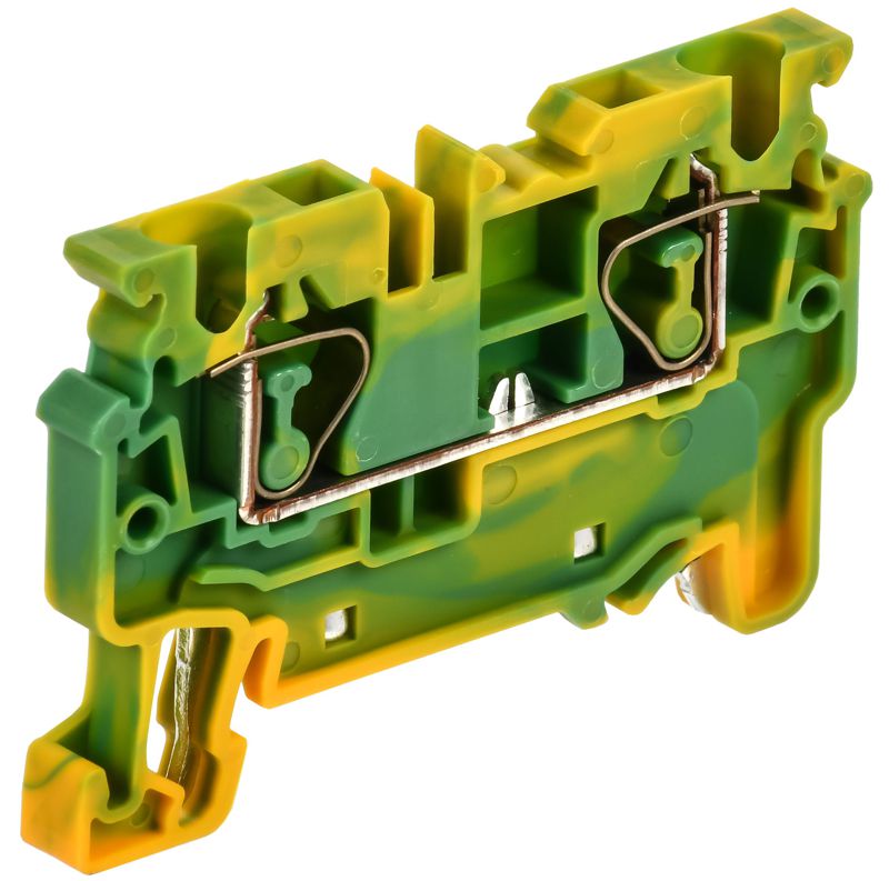 Клемма пружинная проходная заземляющая CX4 PE 4кв.мм ARMAFIX IEK AF-CT41-00-K52-004