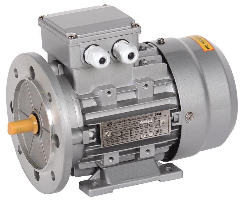 Электродвигатель АИС DRIVE 3ф 56B2 220/380В 0.12кВт 3000об/мин 2081 IEK AIS056-B2-000-1-3020