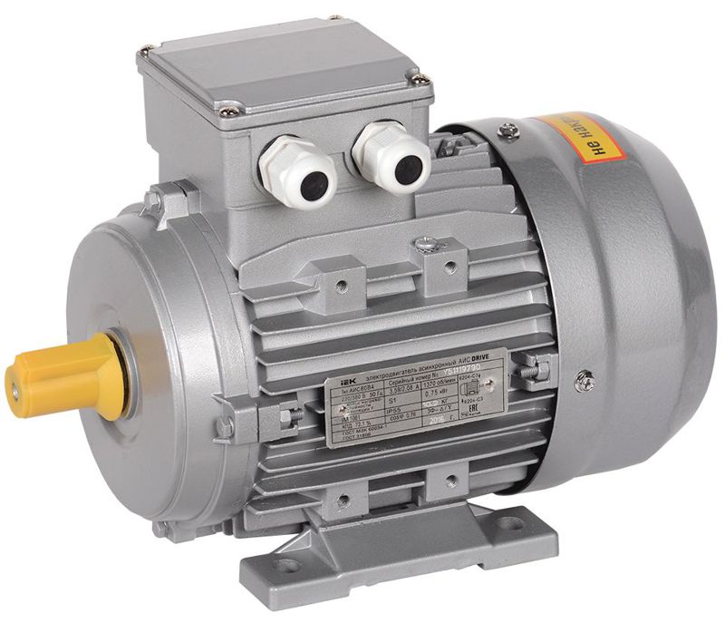 Электродвигатель АИС DRIVE 3ф 90L8 220/380В 0.55кВт 750об/мин 1081 IEK AIS090-L8-001-1-0710