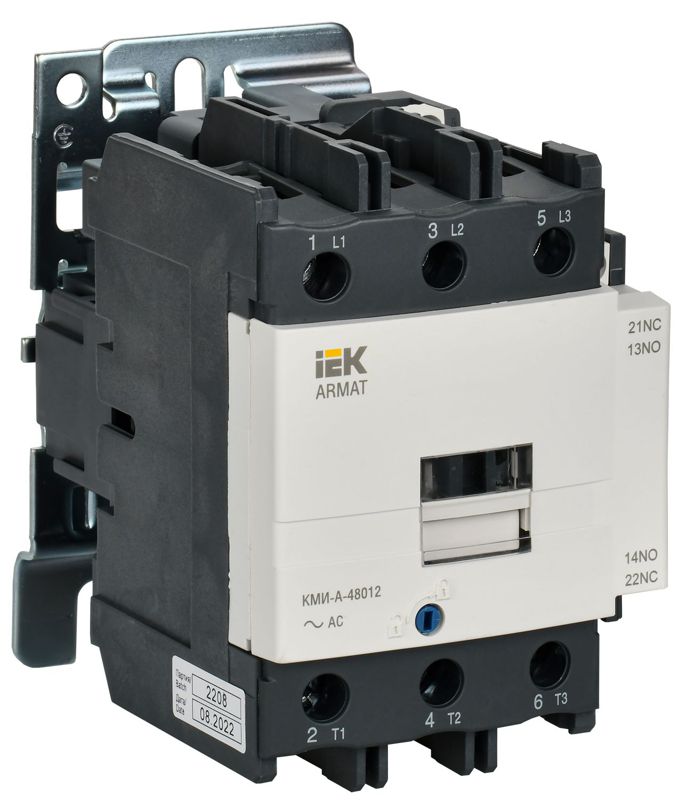 Контактор КМИ-А-48012 LC1D 80А кат. 36В AC 1НО+1НЗ AC-3 IEK AR-ACC-41-080-036-11