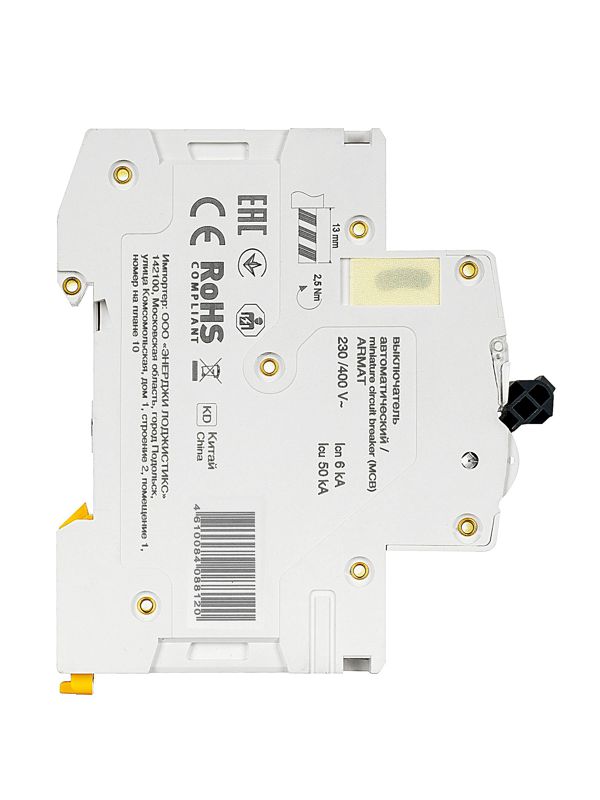 Выключатель автоматический модульный 3п C 16А M06N ARMAT IEK AR-M06N-3-C016