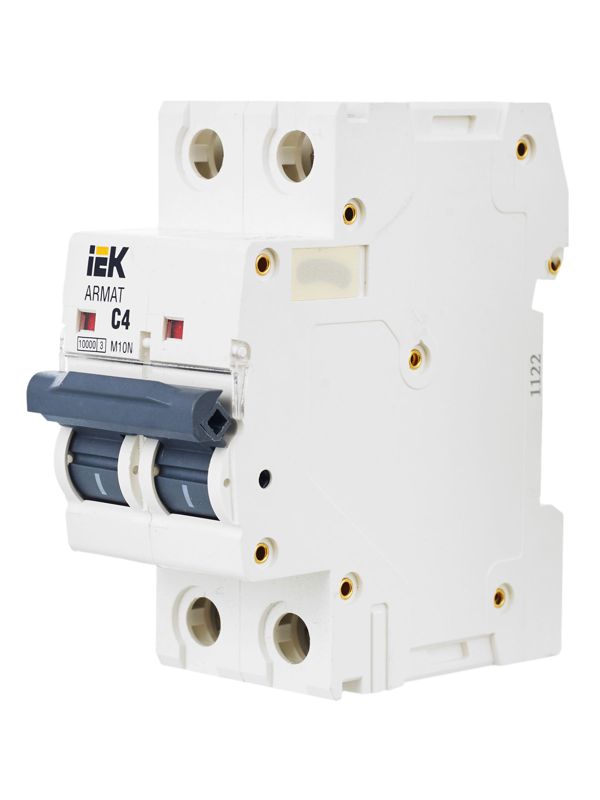 Выключатель автоматический модульный 2п C 4А M10N ARMAT IEK AR-M10N-2-C004
