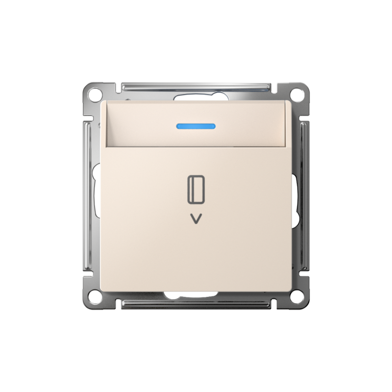 Выключатель карточный AtlasDesign 10А с подсветкой без задержки отключения механизм беж. SE ATN000214