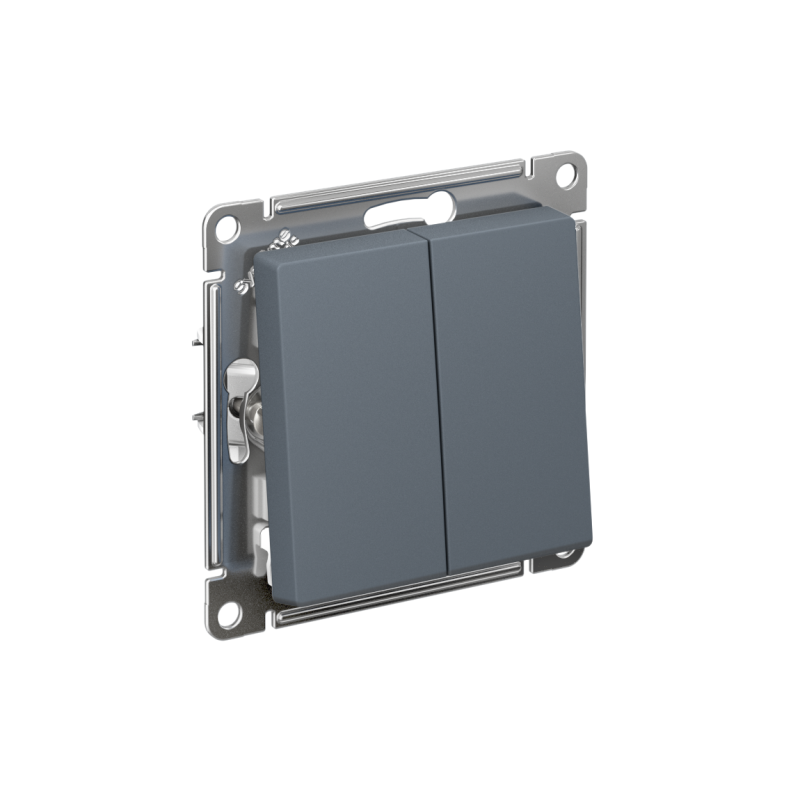 Выключатель 2-кл. AtlasDesign (сх. 5) 10AX быстрозажим. клем. механизм грифель SE ATN000751S