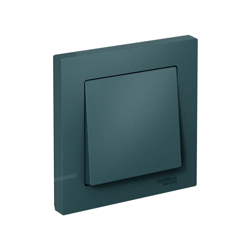 Выключатель 1-кл. СП AtlasDesign 10А IP20 (сх. 1) 10AX в сборе изумруд SE ATN000812