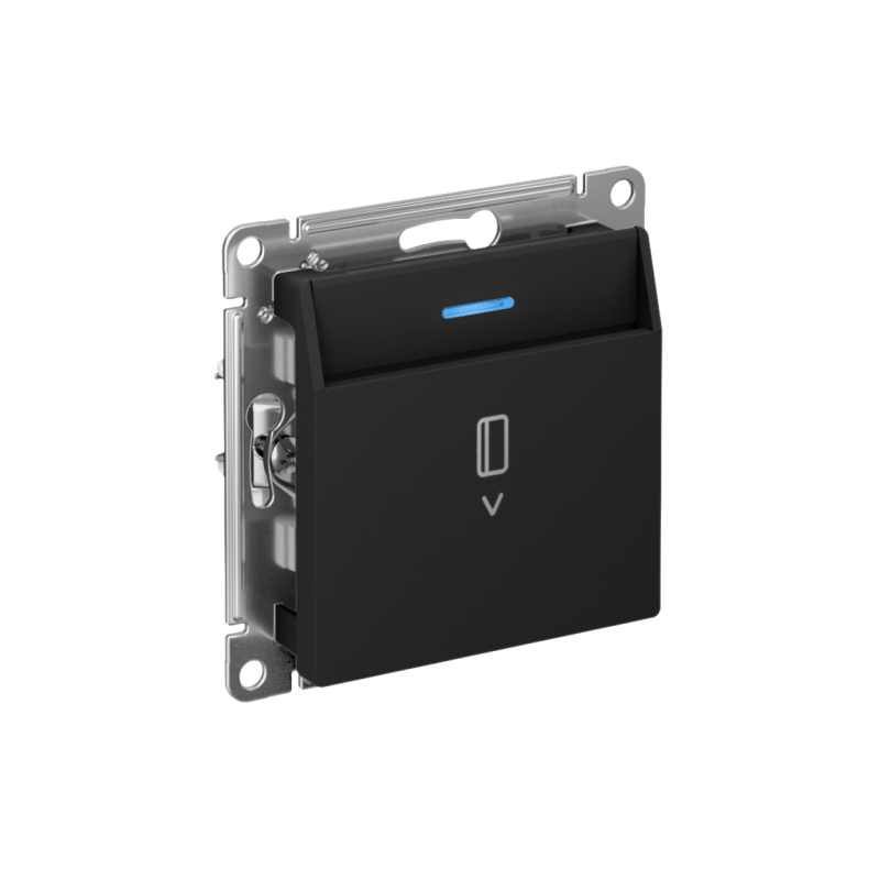 Выключатель карточный СП AtlasDesign 10А IP20 без задержки времени механизм карбон SE ATN001067