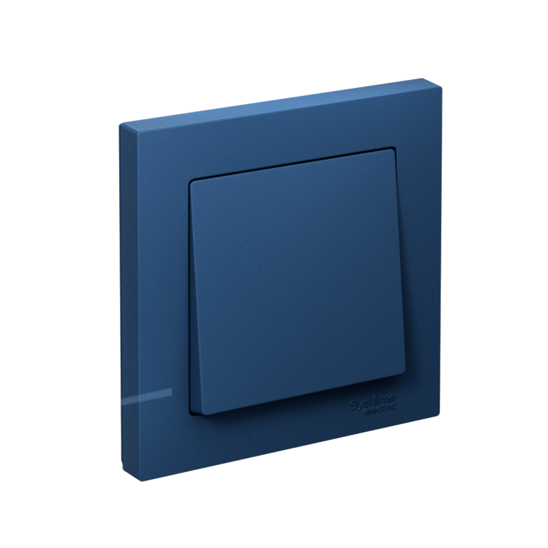 Выключатель 1-кл. AtlasDesign (сх.1) 10AX в сборе аквамарин SE ATN001112