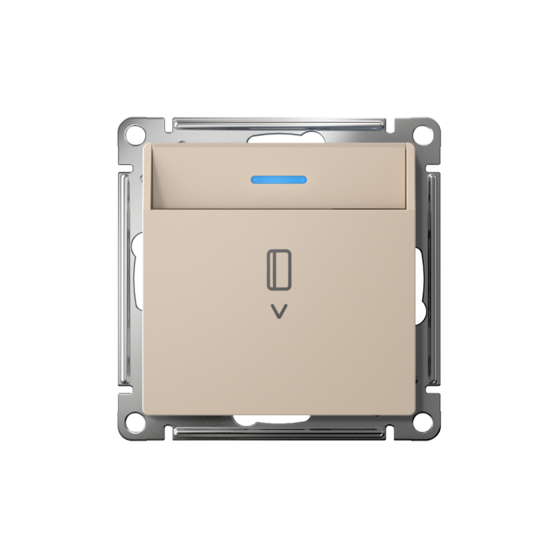 Выключатель карточный AtlasDesign 10А с подсветкой без задержки отключения механизм песочн. SE ATN001214