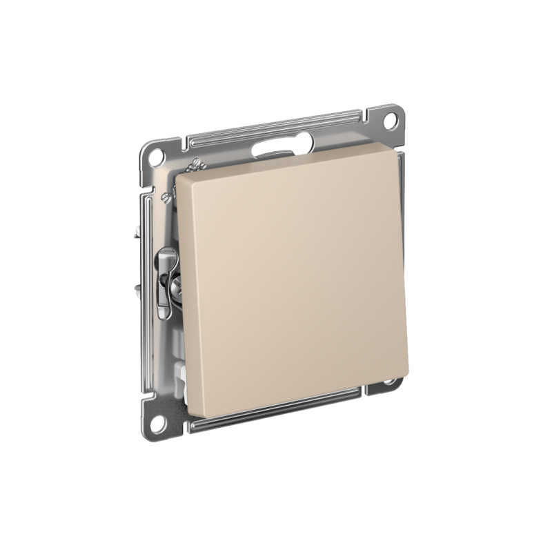 Выключатель AtlasDesign (сх. 1) 10AX с самовозвратом быстрозажим. клем. механизм песочн. SE ATN001215S