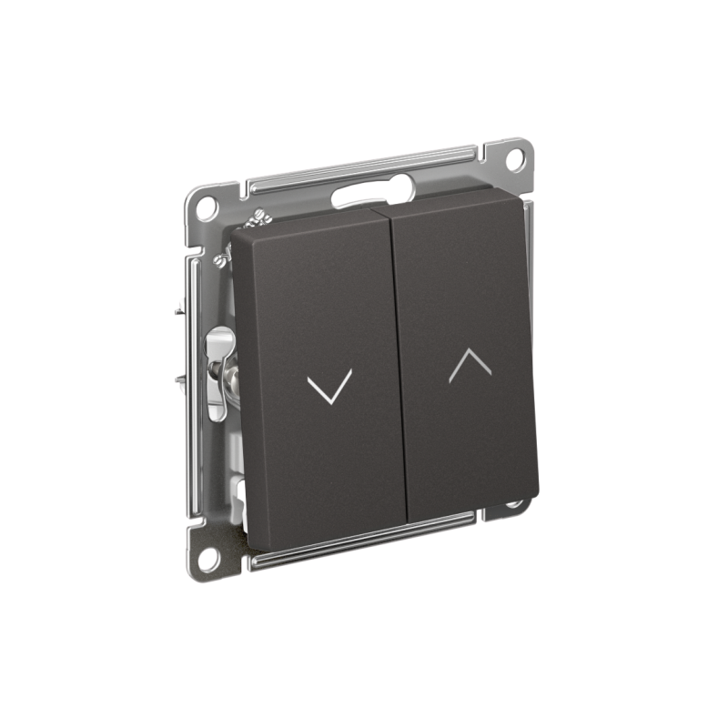 Выключатель для жалюзи 2-кл. 2п AtlasDesign 10А механизм базальт SE ATN001419