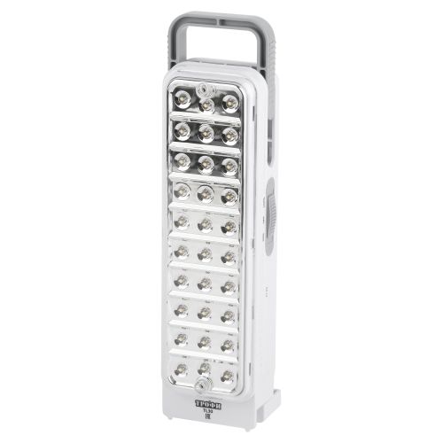 Фонарь аккумуляторный кемпинговый TL30 30LED аккум. 4В 1.5А.ч ЗУ 220В с ручкой (картон. упак.) Трофи Б0002595
