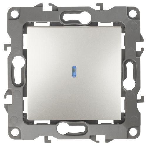 Выключатель 1-кл. СП Эра12 12-1102-15 10А IP20 250В 10AX с подсветкой механизм перламутр Эра Б0019427