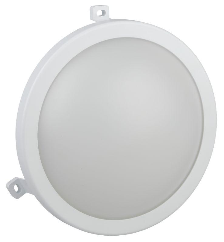 Светильник светодиодный "Эконом-банник" SPB-2-12-R 12Вт IP65 190х190х75мм круг. бел. Эра Б0019891