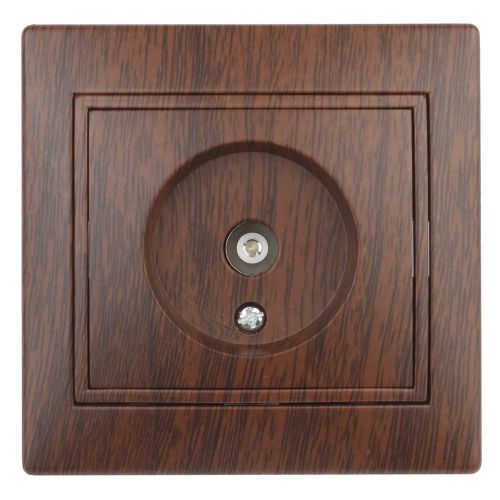 Розетка телевизионная одиночная TV СП Plano 1-301-10 IP20 венге Intro Б0030080