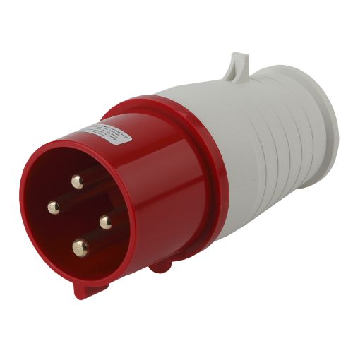 Вилка переносная 24 3Р+РЕ 32А 380В IP44 V-32-3P-PE-IP44 ЭРА Б0032853