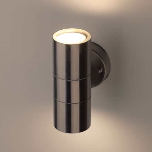 Светильник WL16 декор. подсветка MAX35W 2хGU10 IP54 хром ЭРА Б0034616