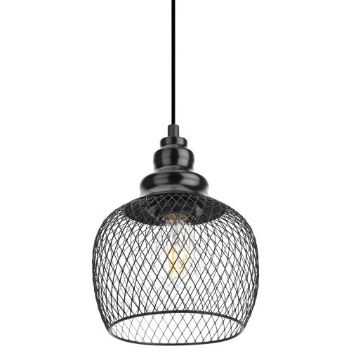 Светильник подвесной PL8 BK макс. 60Вт E27 d170мм металл черн. ЭРА Б0037455