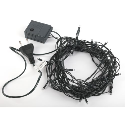 Гирлянда светодиодная "Нить" 5м 8 режимов зел. пр. 220В IP20 мультиколор ЭРА Б0041892