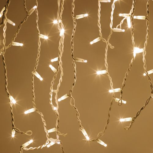 Гирлянда светодиодная "Занавес" 3х2м 600LED тепл. бел. IP65 220В бел. мерцание провод прозр. ПВХ Эра Б0051893