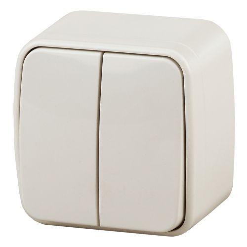 Выключатель 2-кл. ОП Polo 3-104-02 10А 250В IP20 слон. кость Intro Б0053538