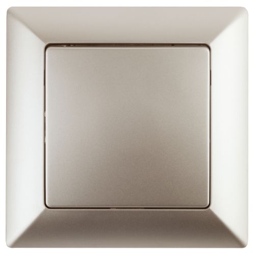 Выключатель 1-кл. СП Solo 4-101-04 10А 250В IP20 шампань Intro Б0053546