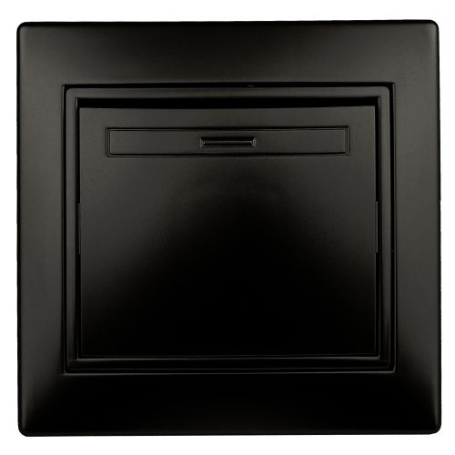 Выключатель 1-кл. 2мод. СП Plano 10А IP20 1-101-05 250В антрацит Intro Б0053725