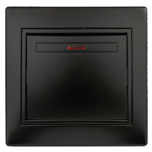 Выключатель 1-кл. СП Plano 10А IP20 1-102-06 250В с подсветкой перламутр Intro Б0053734