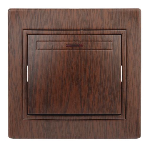 Выключатель 1-кл. СП Plano 10А IP20 1-102-10 250В с подсветкой венге Intro Б0053738