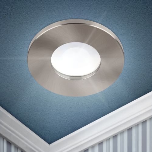 Светильник WR3 SN MR16/GU5.3 IP44 встраив. влагозащ. сатин/никель Эра Б0054366