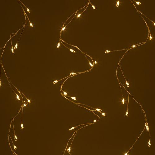 Гирлянда светодиодная "Занавес Роса-мишура" 3х2м 800microLED тепл. бел. IP20 ENIZ-800W Эра Б0060421