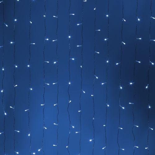 Гирлянда светодиодная "Занавес" 3х2м 240LED холод. бел. 220В Holiday INZL-02W Intro Б0060438