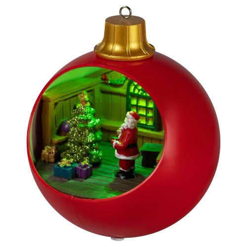 Фигура светодиодная новогодняя EFIS-S03 композиция Шар красный мультиколор 3хАА 15х15х17см Эра Б0060562