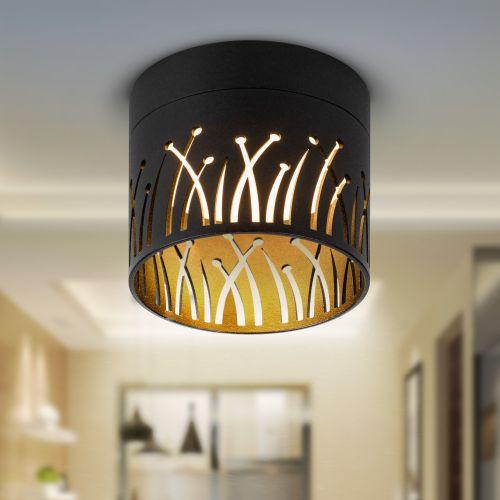 Светильник OL54 BK IP20 под лампу GX53 настен./потолочн. спот черн. Эра Б0061192