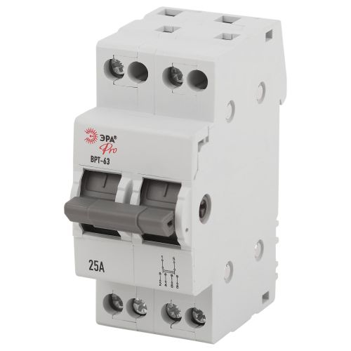 Выключатель-разъединитель трехпозиционный ВРТ-63 PRO VRT63-2-25 2п 25А Эра Б0061669