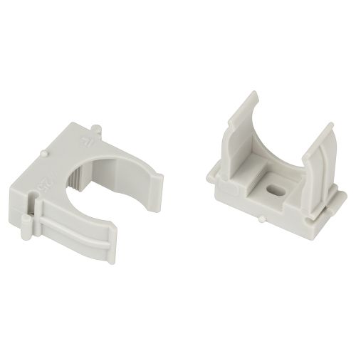 Держатель для труб (клипса) d25мм для прямого монтажа CLIP-25-G-MP сер. (уп.50шт) Эра Б0062105