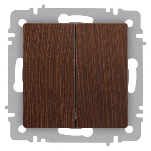 Выключатель 2-кл. СП Accent 6-104-10 10А IP20 250В AL/CU венге Intro Б0063501