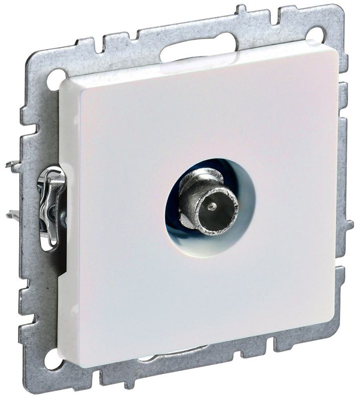 Розетка телевизионная проходная TV СП Brite РТВ10-0-БрЖ механизм жемчуж. IEK BR-A10-P-K36