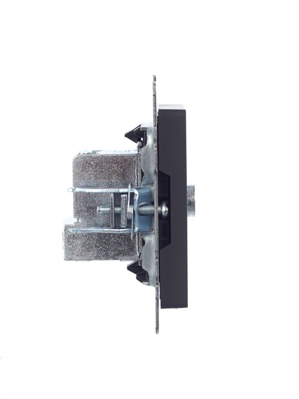 Розетка телевизионная проходная TV СП Brite РТВ10-0-БрГ механизм графит IEK BR-A10-P-K53